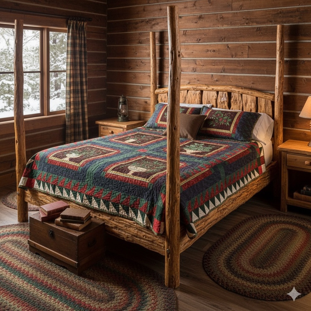 Vintage quilt‎ festive patchwork print